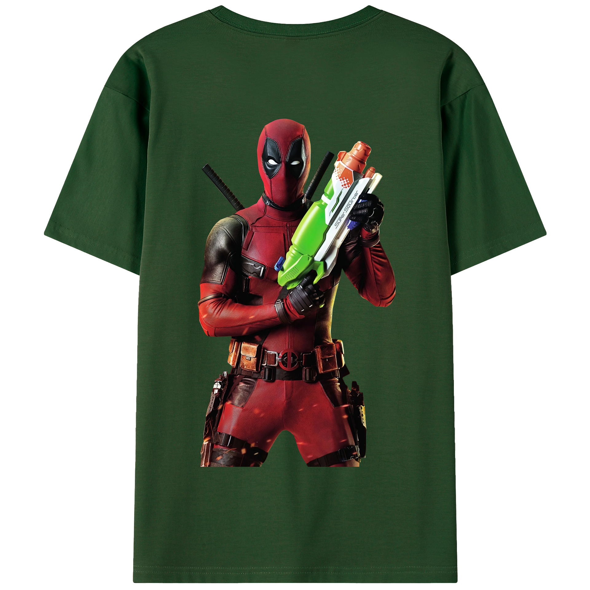 （画像用） Deadpool デッドプール 綿100％半袖Tシャツ（背面プリント）